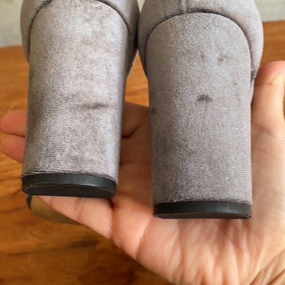 Charcoal Gray Velvet Block Heel from Joe Fresh - Picture 13 of 14